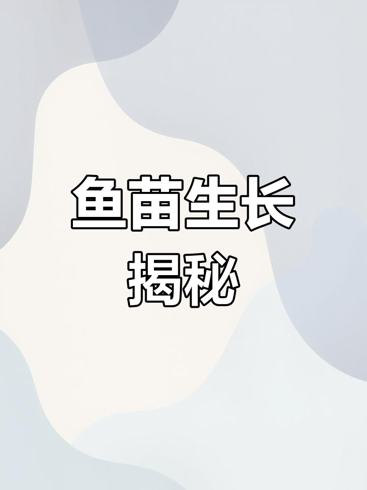 40万鱼苗7天能长多大？池塘管理关键点解析！
