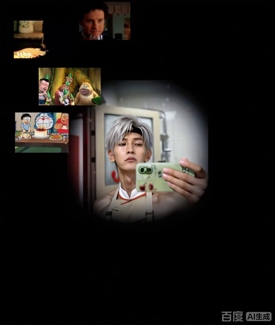 自拍遇卡通派对