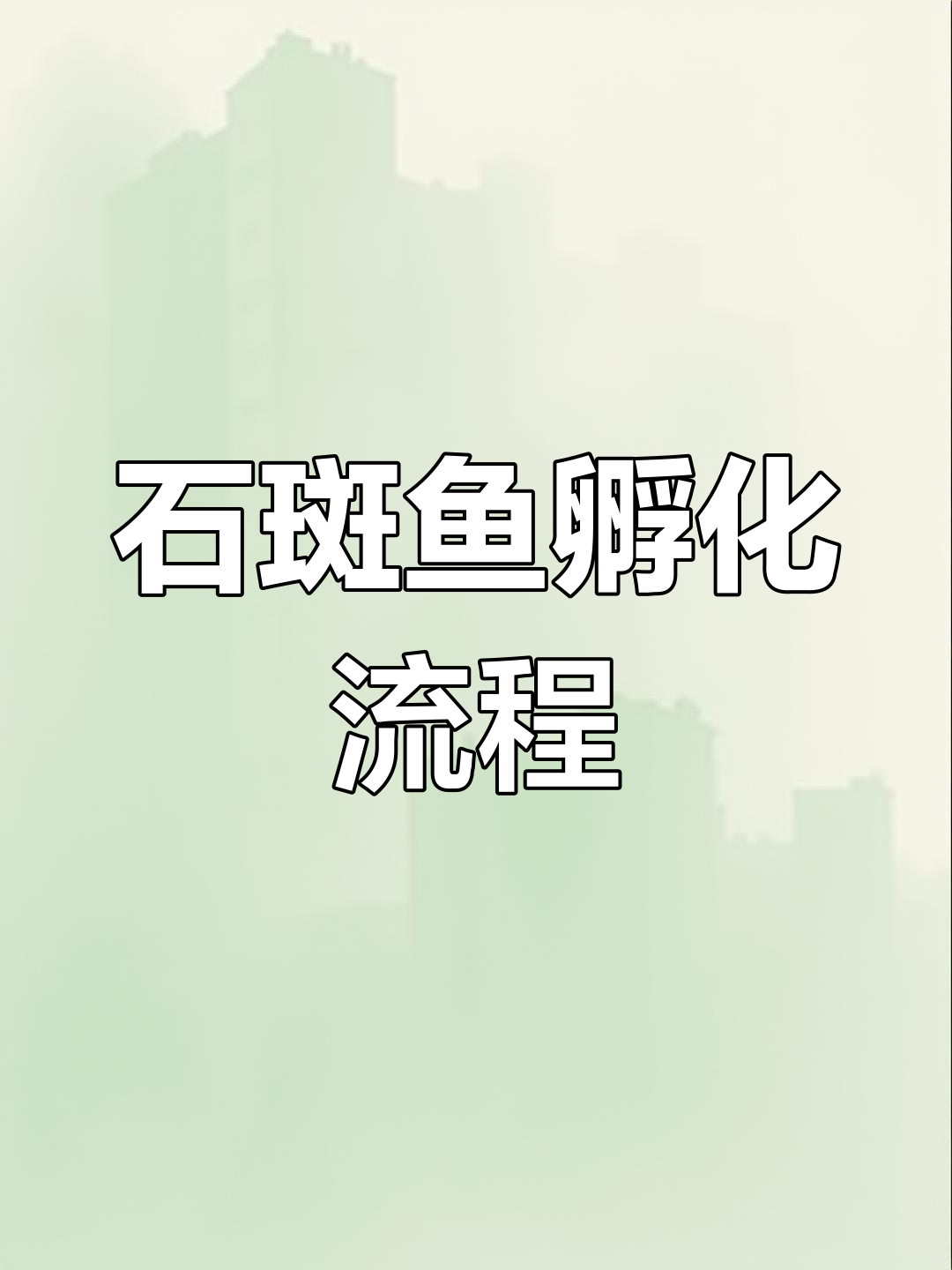 石斑鱼孵化关键技巧:水质、温度与青苔控制全解析