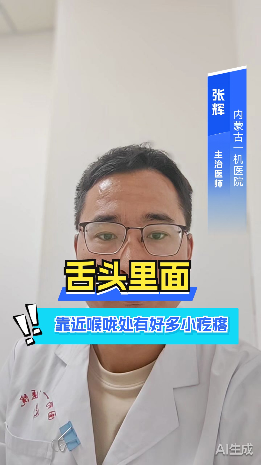 舌头里面靠近喉咙处有好多小疙瘩