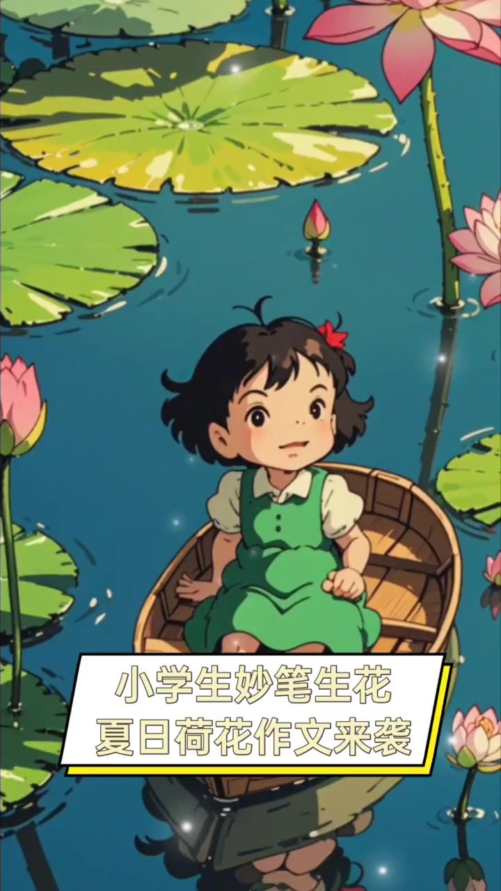 小学生妙笔生花,夏日荷花作文来袭