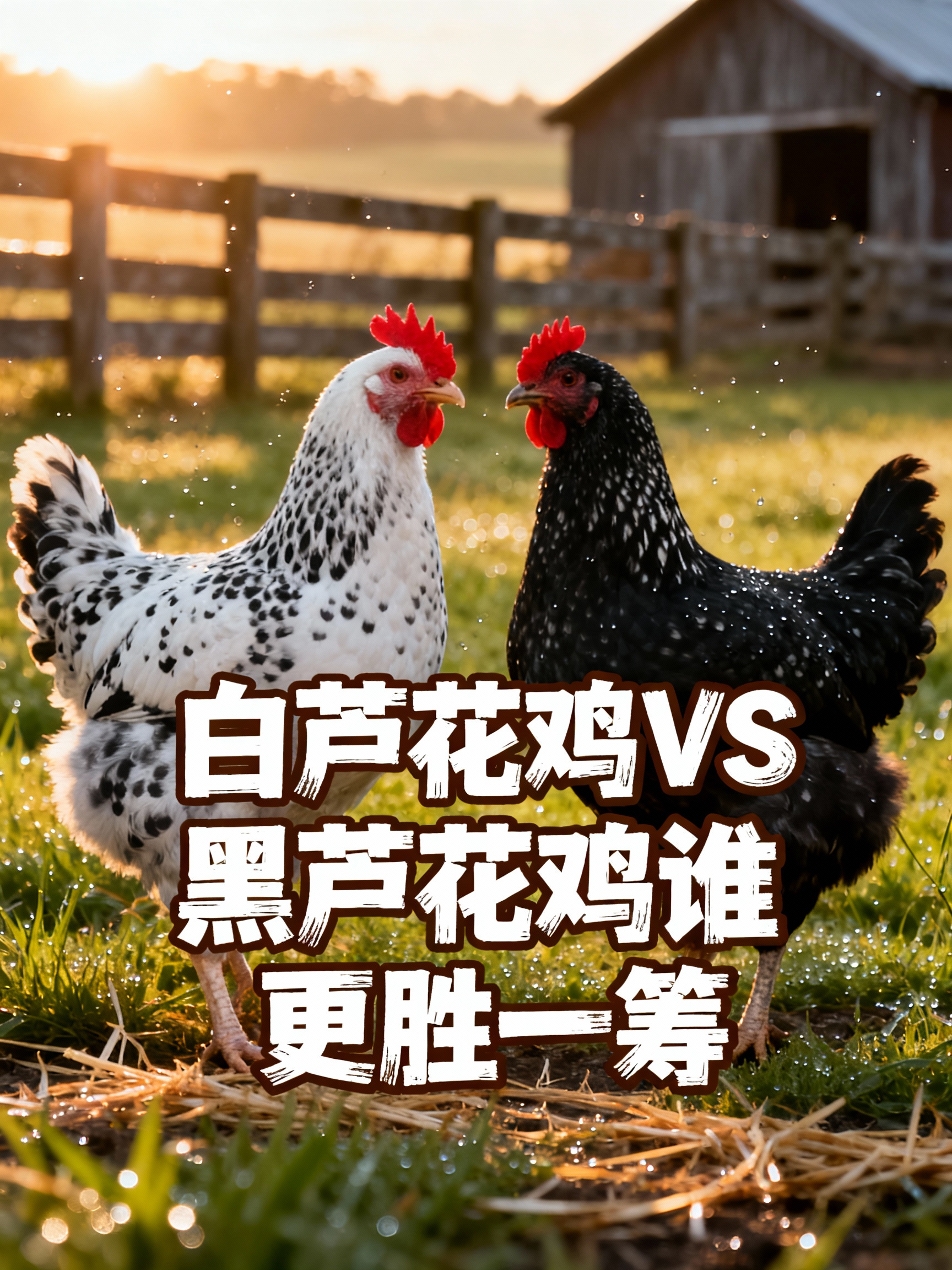 白芦花鸡和黑芦花鸡谁更胜一筹