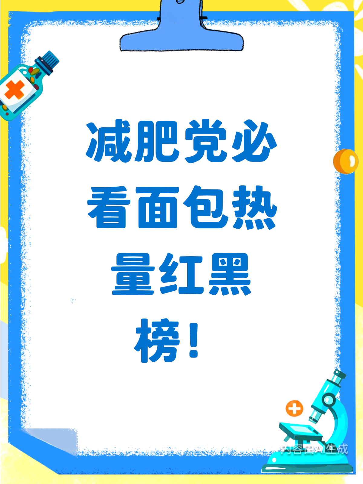 减肥党速看！面包红黑榜大揭秘