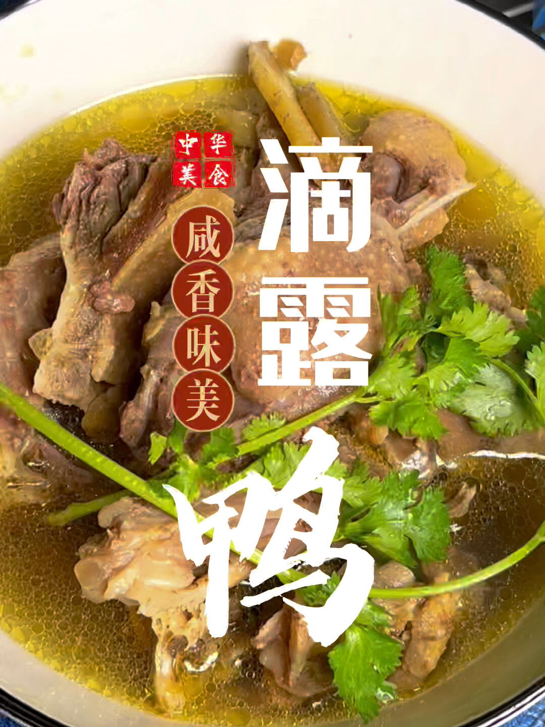 家庭版滴露鸭、鸭汤汤汁清甜,鸭肉香味扑鼻