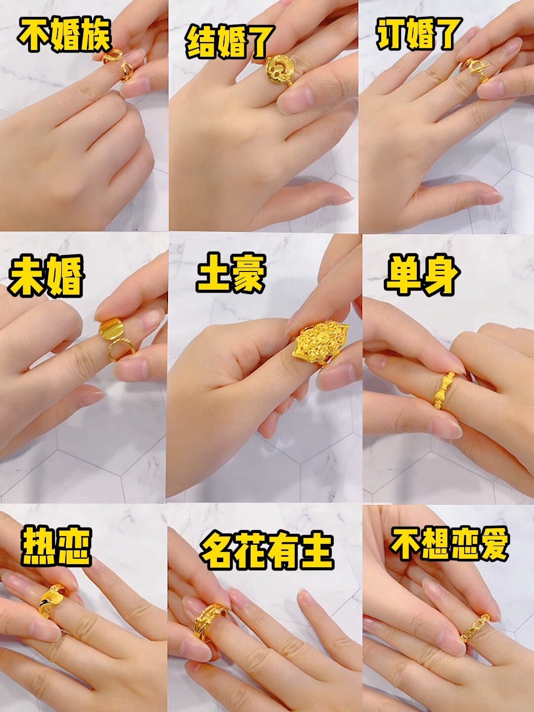 戒指的各种寓意你现在是哪个阶段呢?