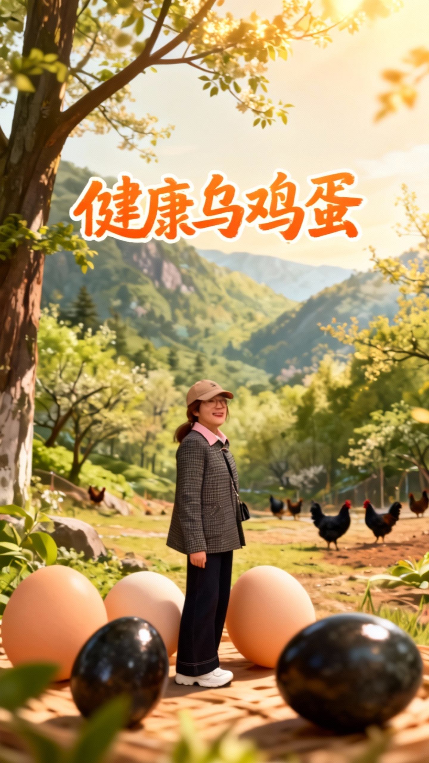 乌鸡婆的乌鸡蛋，新鲜又健康