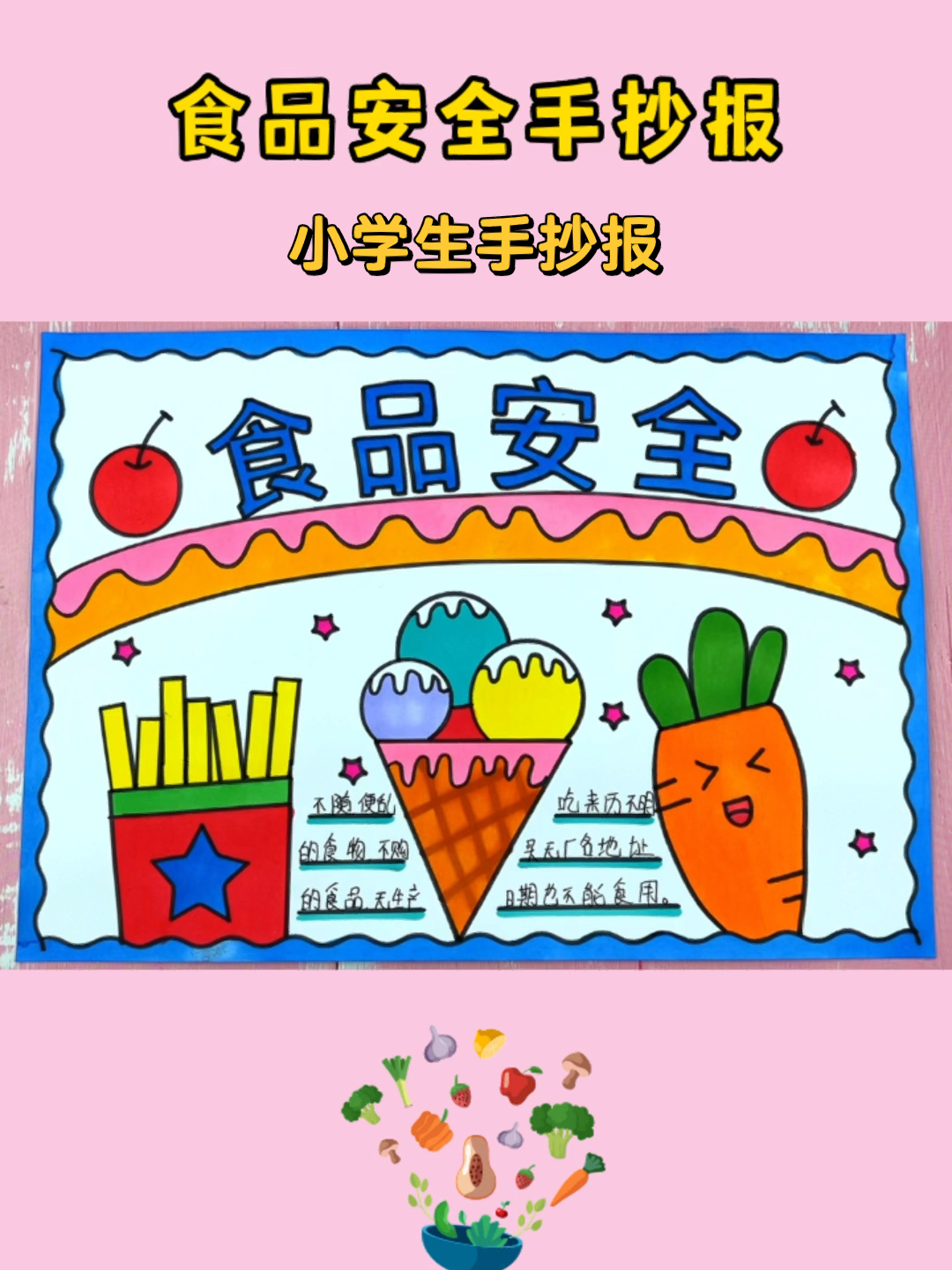 食品安全手抄报模板