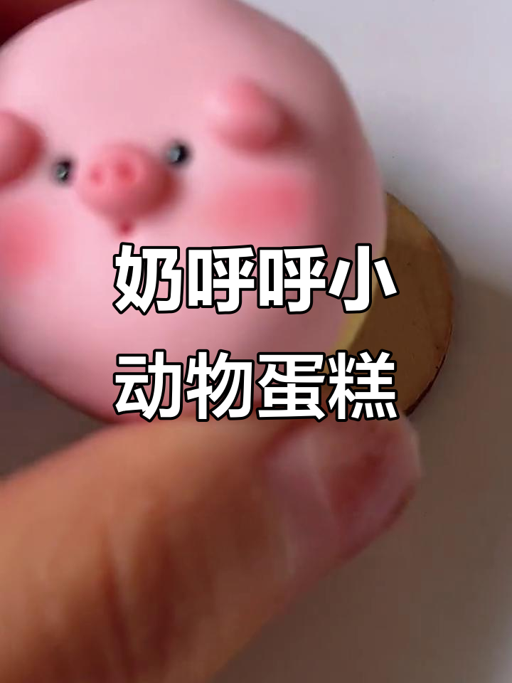 超可爱小猪海豹蛋糕,快来一起动手做!