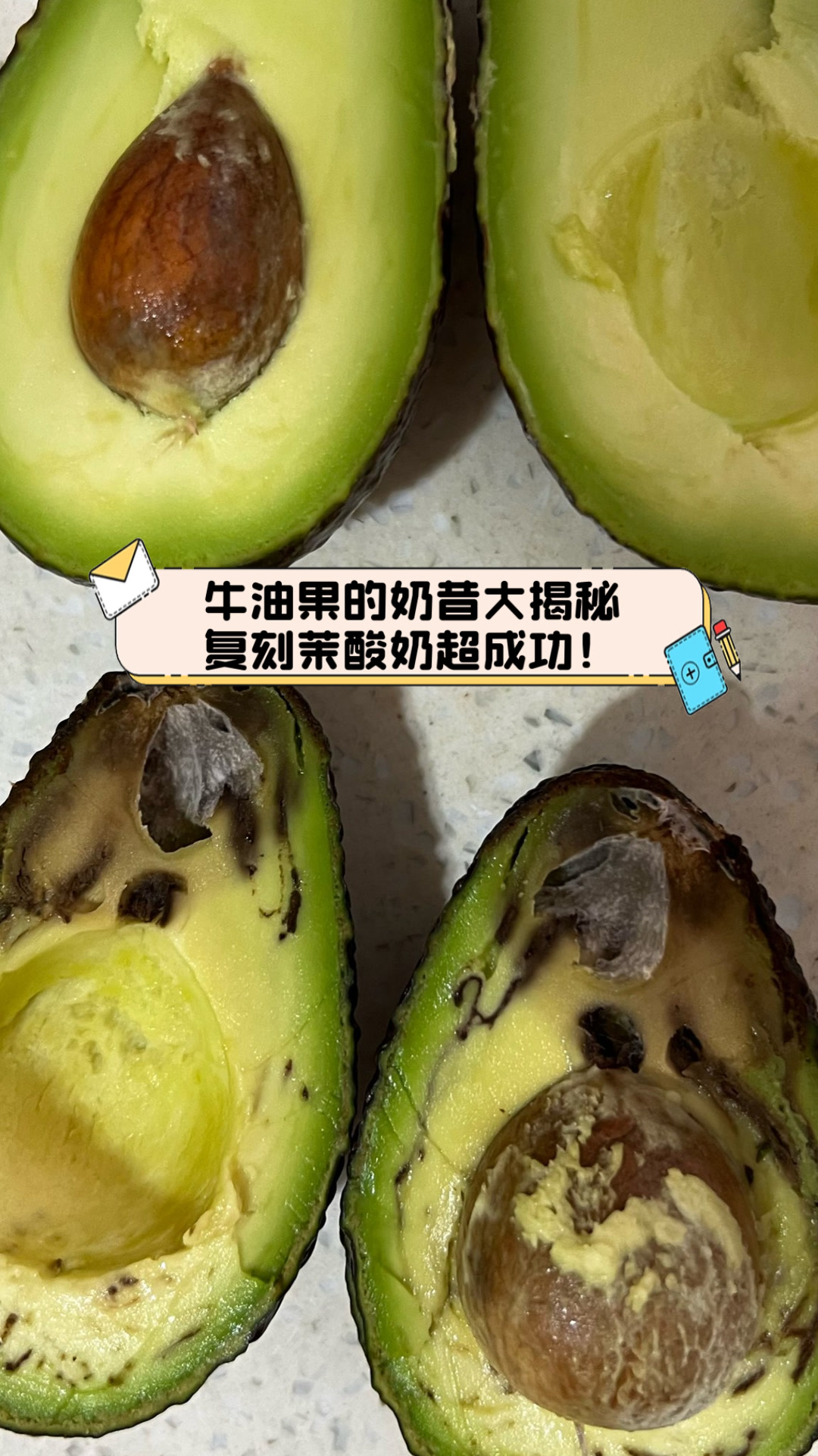 牛油果的奶昔大揭秘,复刻茉酸奶超成功!