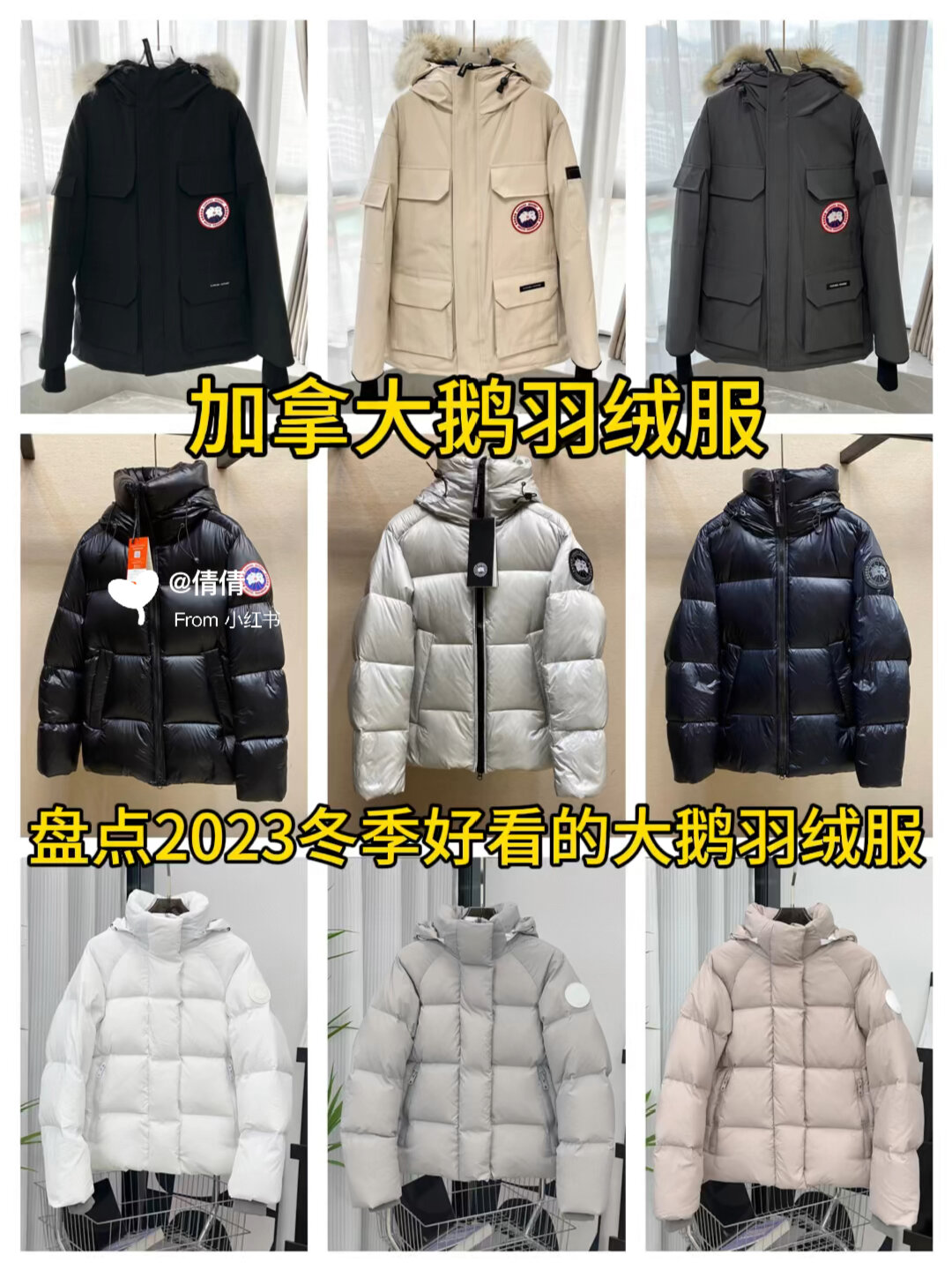 盘点2023冬季好看的加拿大鹅羽绒服清单