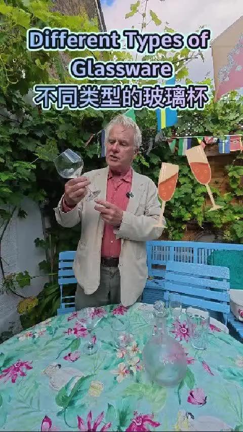 不同类型的玻璃杯 啤酒杯 香槟杯 威士忌杯 辨认一下英文叫法吧 
