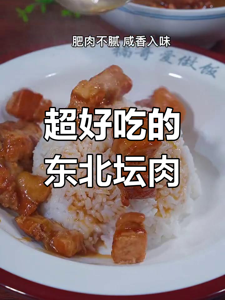 东北坛肉米饭,简单美味不油腻
