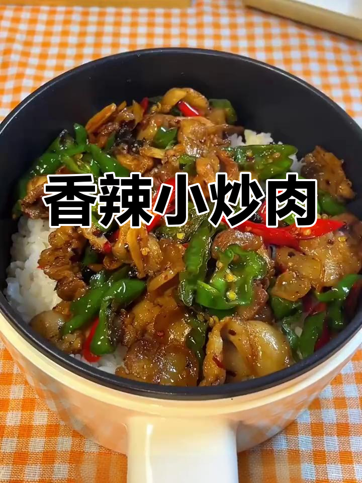 辣味十足的小炒肉盖饭,绝对让你停不下来!