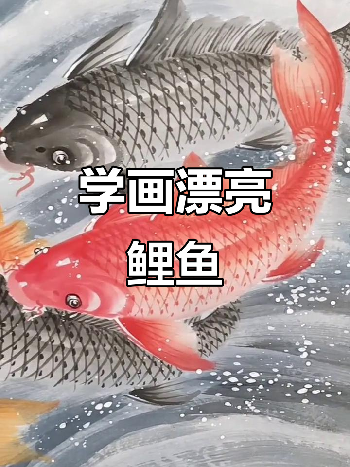 轻松学画可爱大鲤鱼,步骤简单又有趣