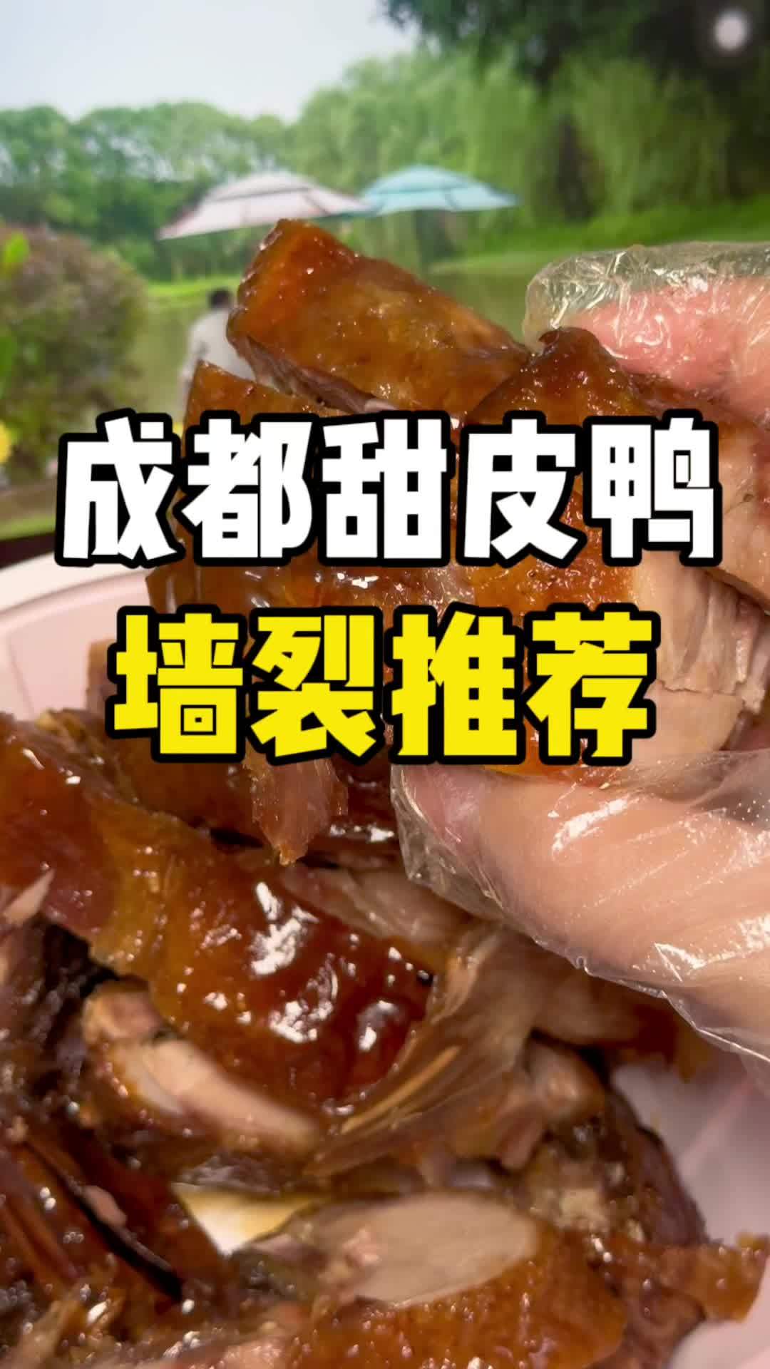 来吃甜皮鸭,强烈推荐,好吃 乐山甜皮鸭外卖 乐山小吃 甜皮鸭 外卖到家 抖音美食推荐官