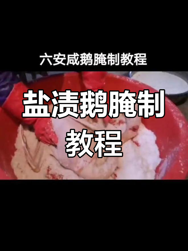 腌咸鹅的详细步骤,搓揉均匀更入味