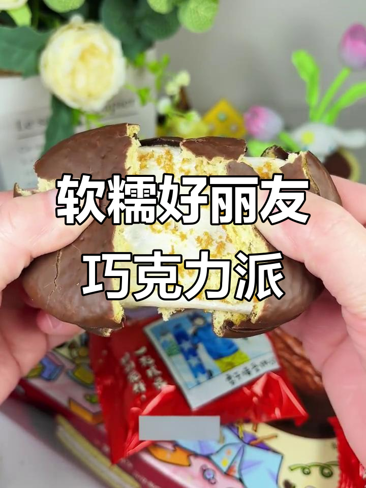 好丽友巧克力派全新包装，外巧内软，奶香浓郁让人无法抗拒