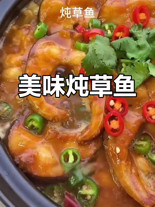 在家做炖草鱼,味道超赞