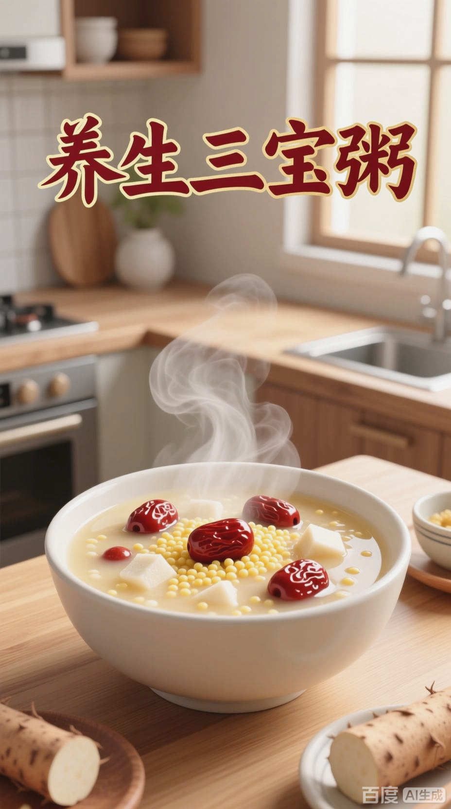 小米山药红枣粥，养生新选择