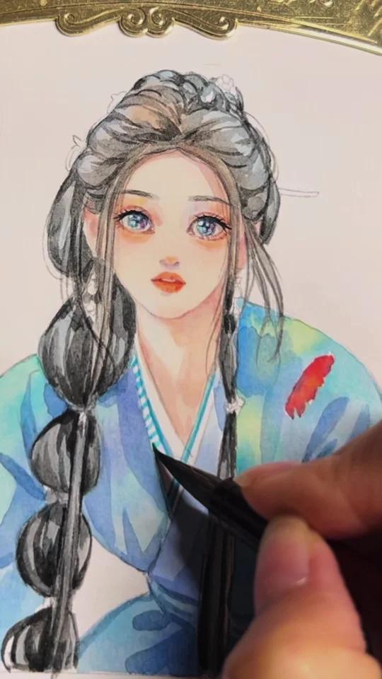 水彩人物|用一张画开启追剧模式 大梦归离