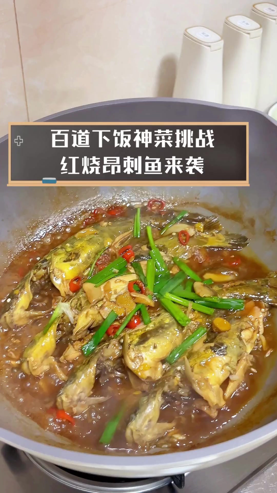 百道下饭神菜挑战,红烧昂刺鱼来袭