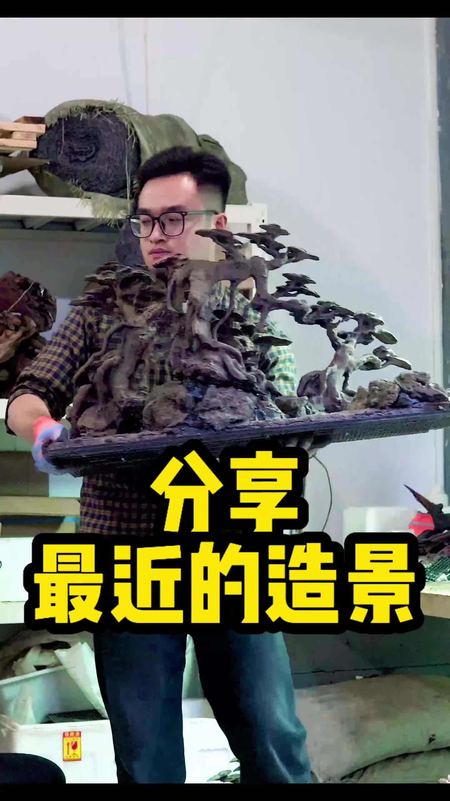 分享下工作室最近做的造景!鱼缸造景 水草缸 南美缸 溪流缸