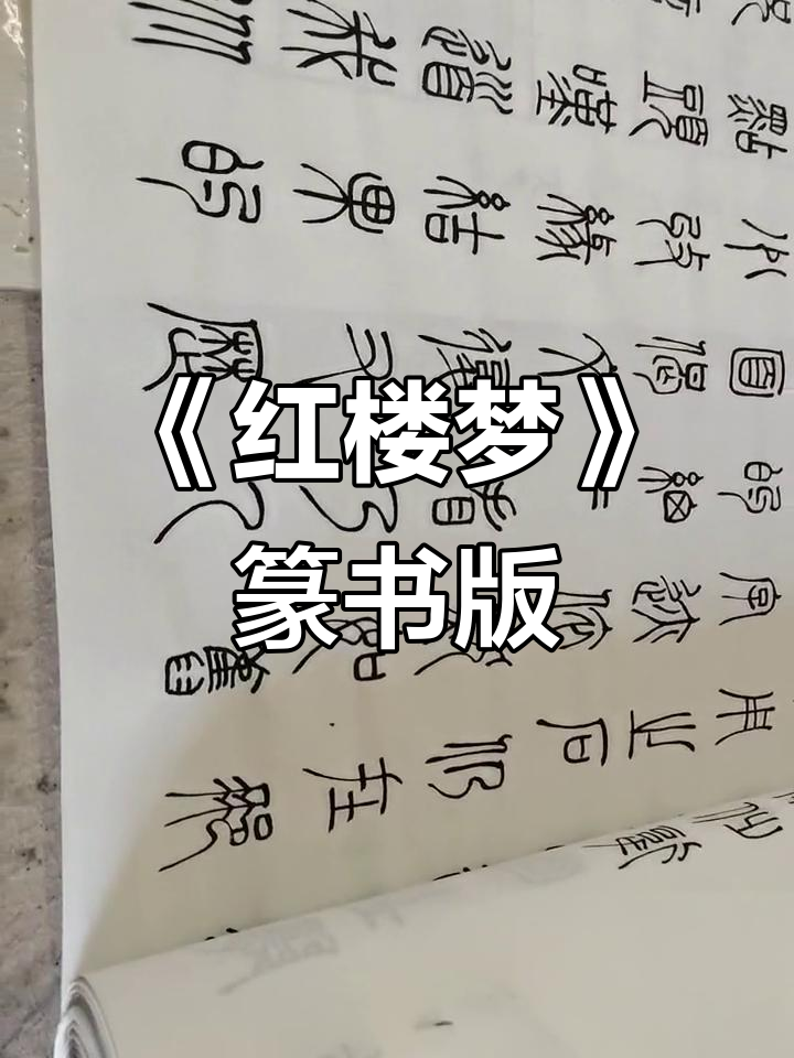 篆书《红楼梦》第一百二十回完成,汤原县与美无暇的情缘