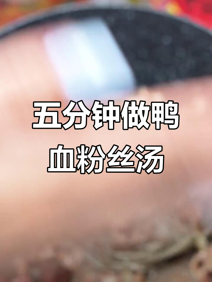 只需五分钟,南京鸭血粉丝汤轻松搞定!