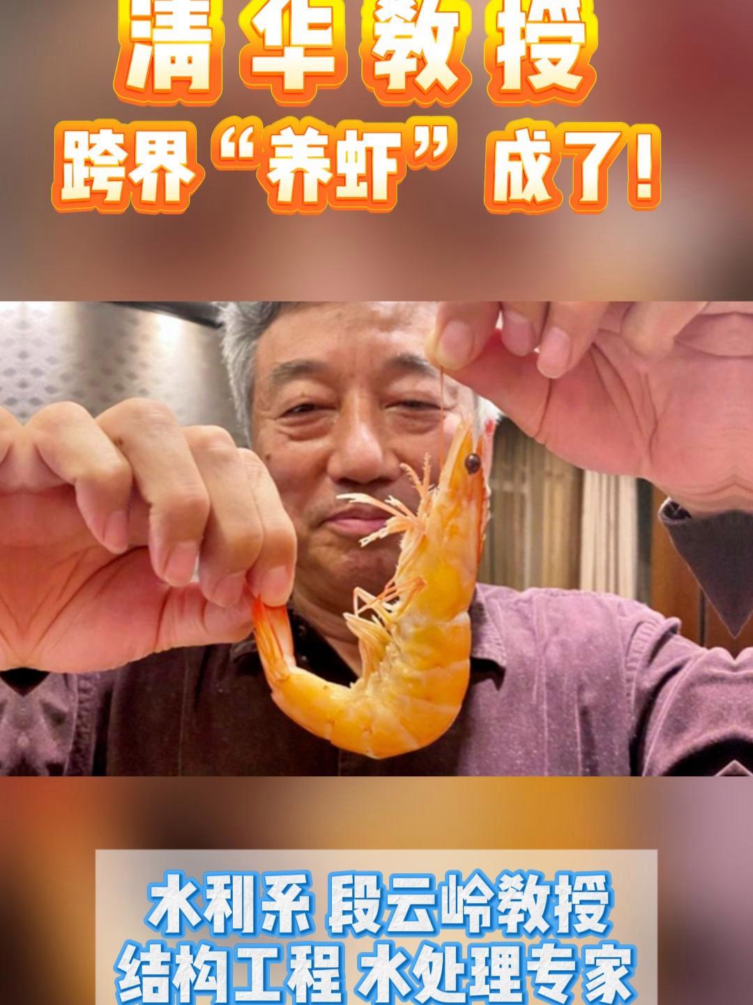 清华教授跨界“养虾”!从工程结构专家到水产养殖能手,段云岭教授用科技创新助力乡村振兴!他在