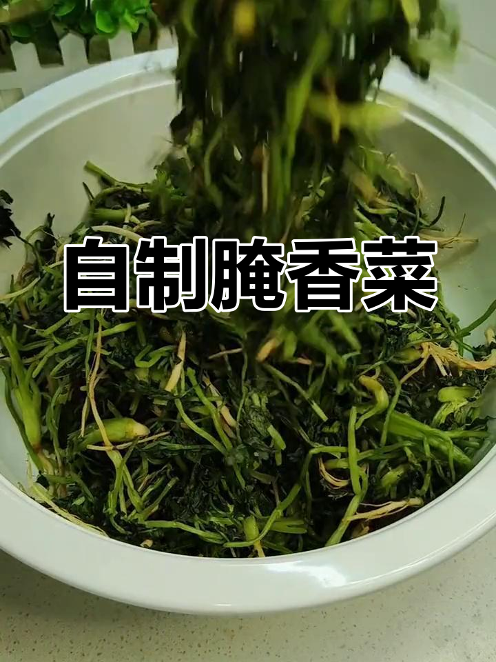 简单腌香菜,下饭必备小咸菜