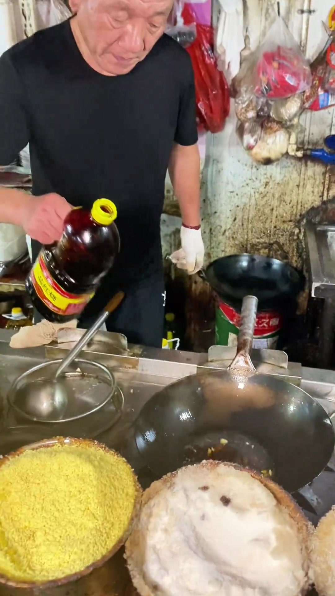 江苏常州大排档的烧扁豆，味道真不错