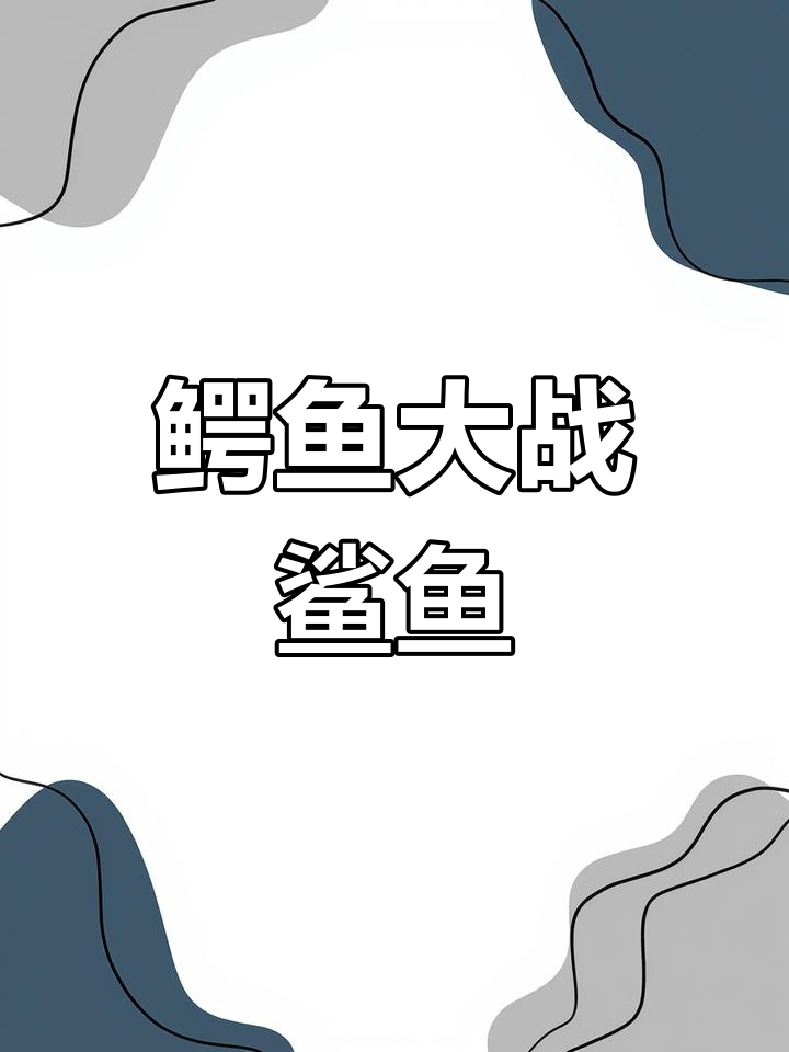 鳄鱼与鲨鱼的生死对决,谁能笑到最后?