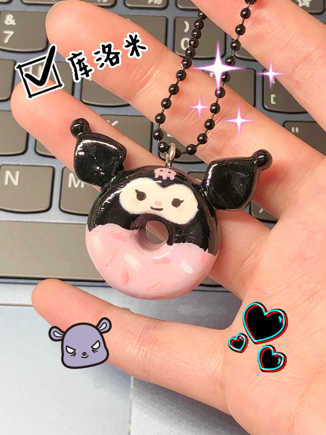 石塑粘土|库洛米甜甜圈