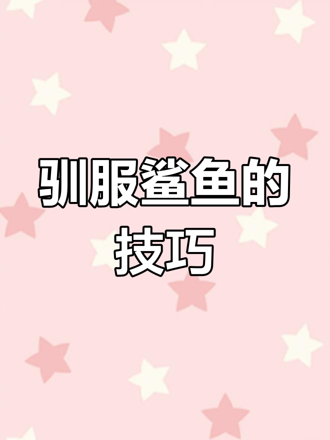 驯服鲨鱼大作战:如何用麻醉枪捕捉并训练它们