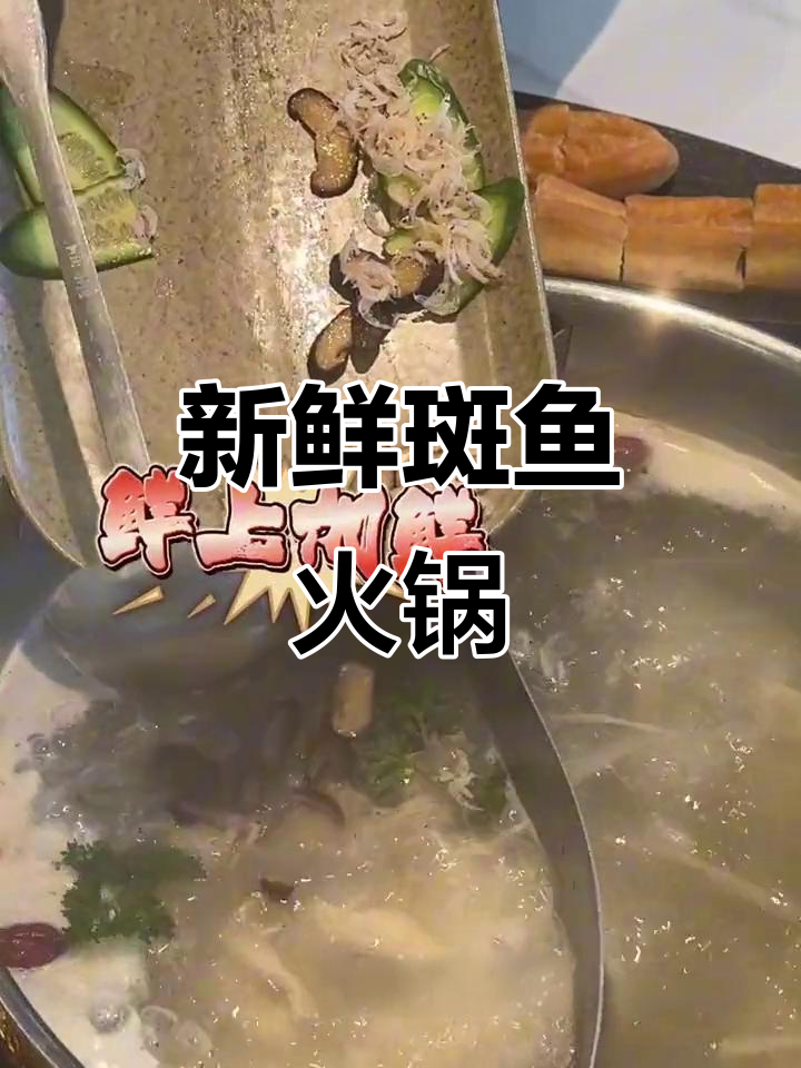 冬季海鲜粥火锅,鲜活斑鱼与丰富配料带来极致美味