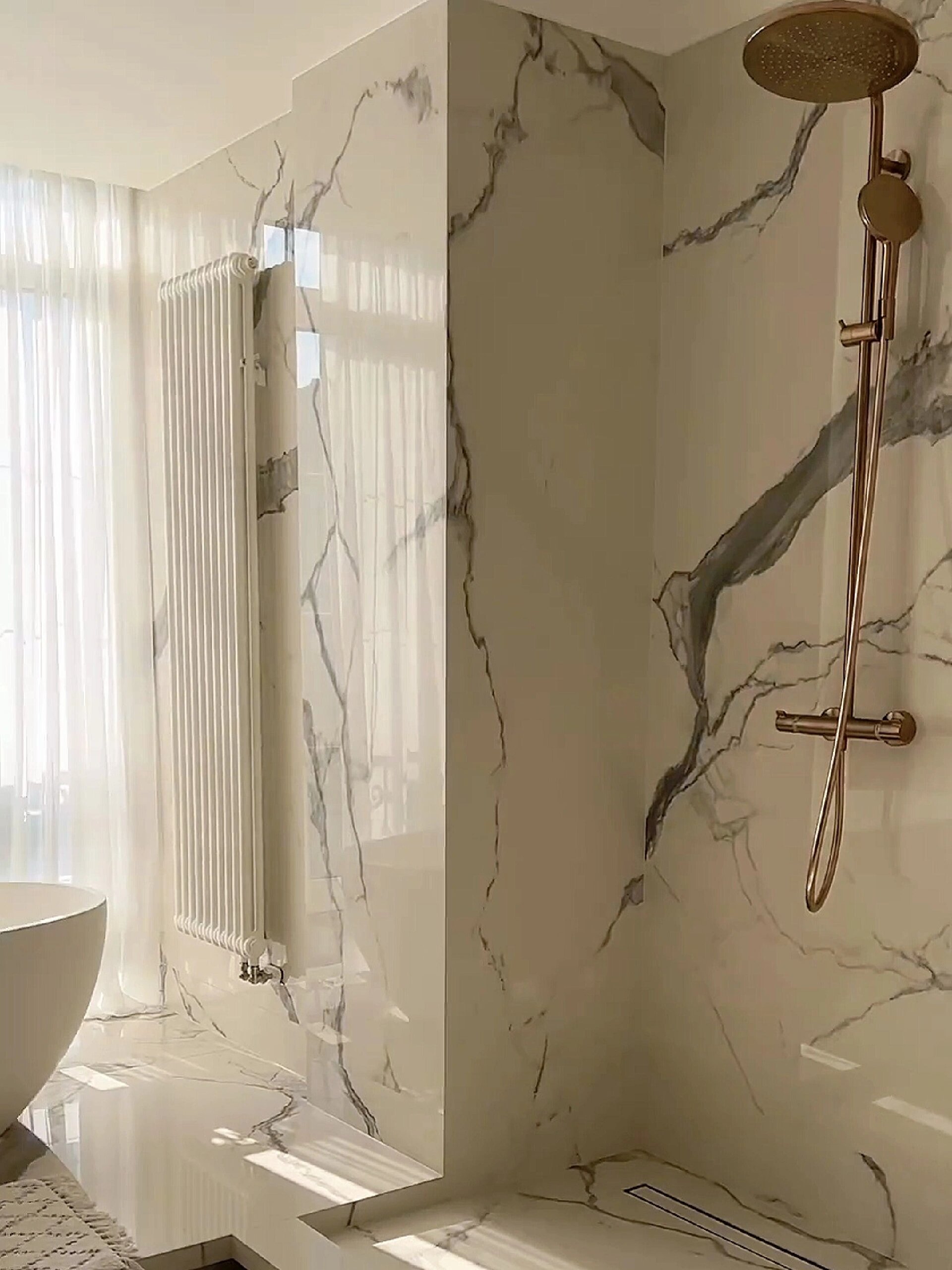 现代极简久看不腻的配色 天然石材鱼肚白