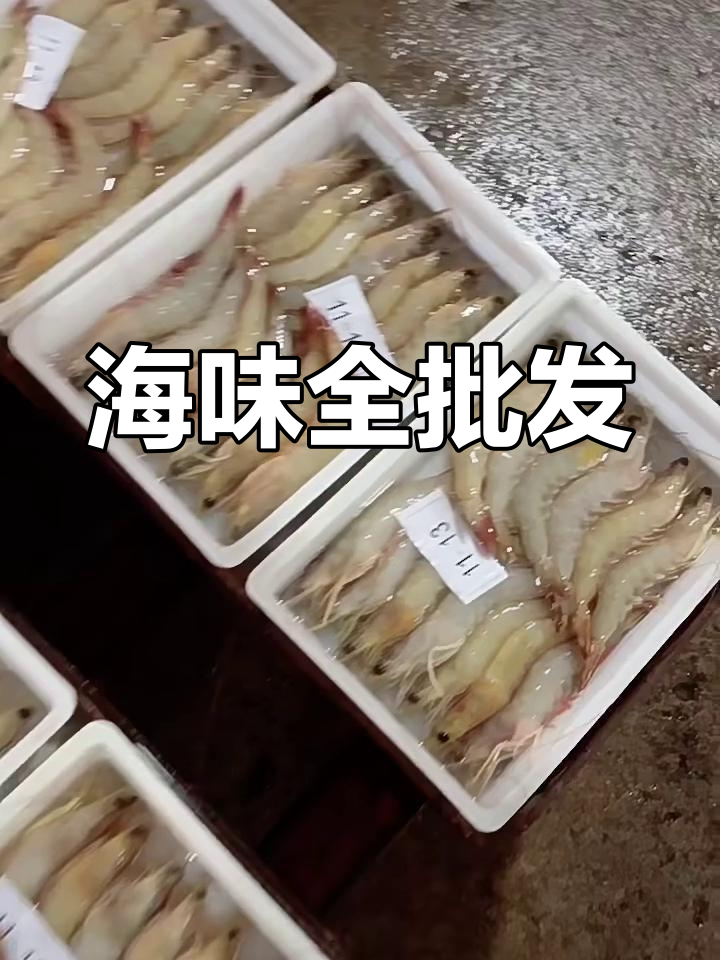 海鲜批发市场:各种虾、鱿鱼和冰鲜鱼类,质量与价格并存