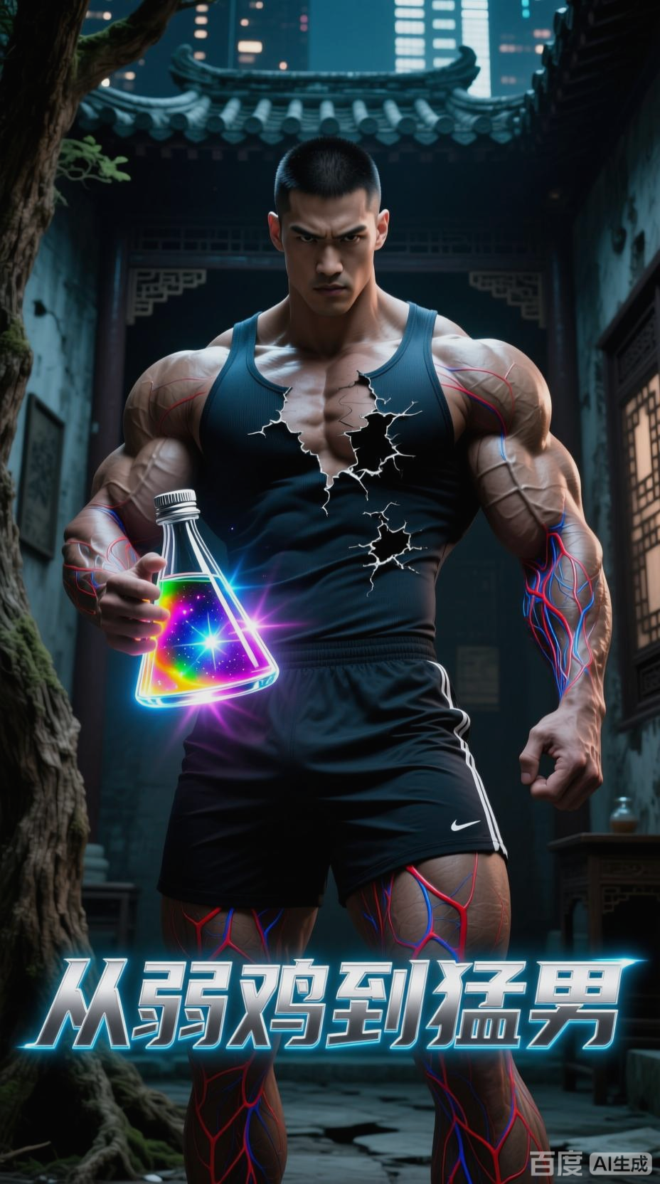 神秘药水，变身肌肉男