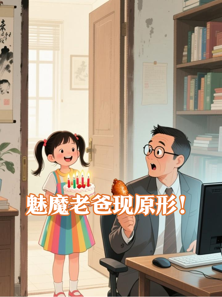 女儿送生日蛋糕竟让魅魔老爸现出原形