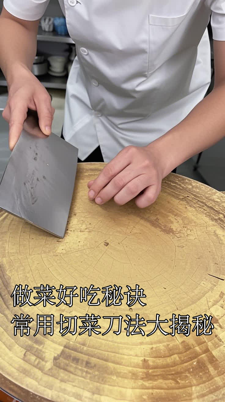 做菜好吃秘诀常用切菜刀法大揭秘
