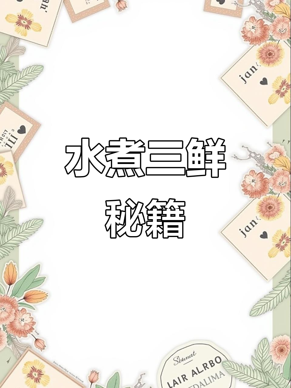 水煮三鲜，海鲜与蔬菜完美搭配，简单又美味！