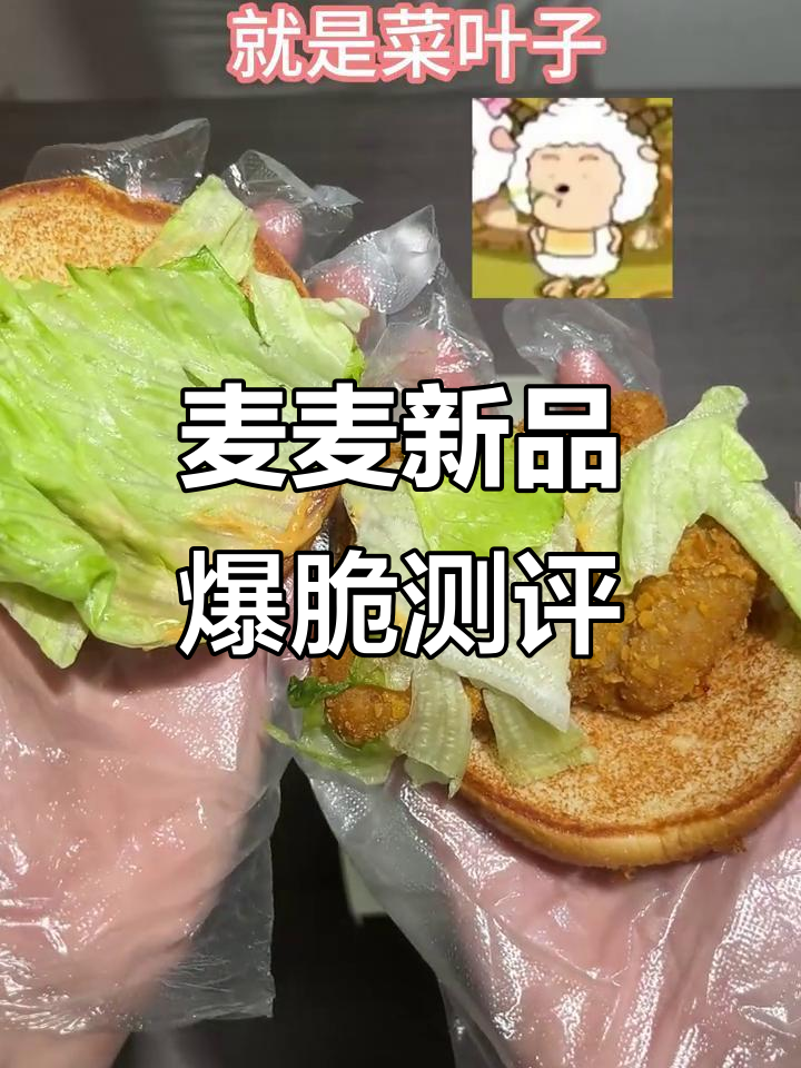 麦当劳脆脆星星堡评测:炸鸡排与新鲜菜叶的完美搭配