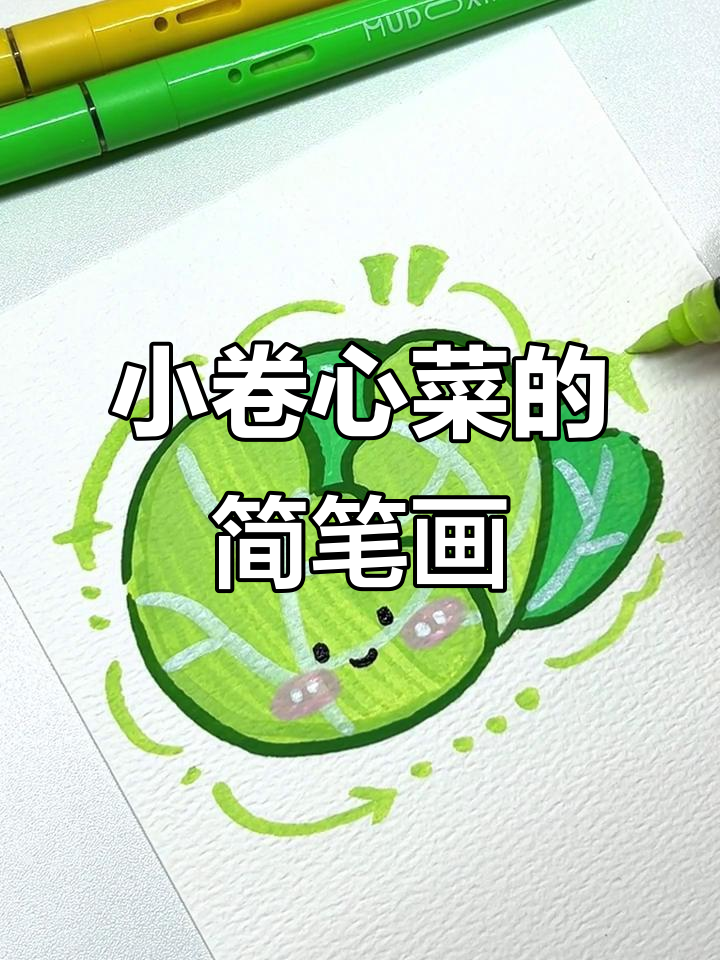 轻松画出可爱小卷心菜,简单又有趣