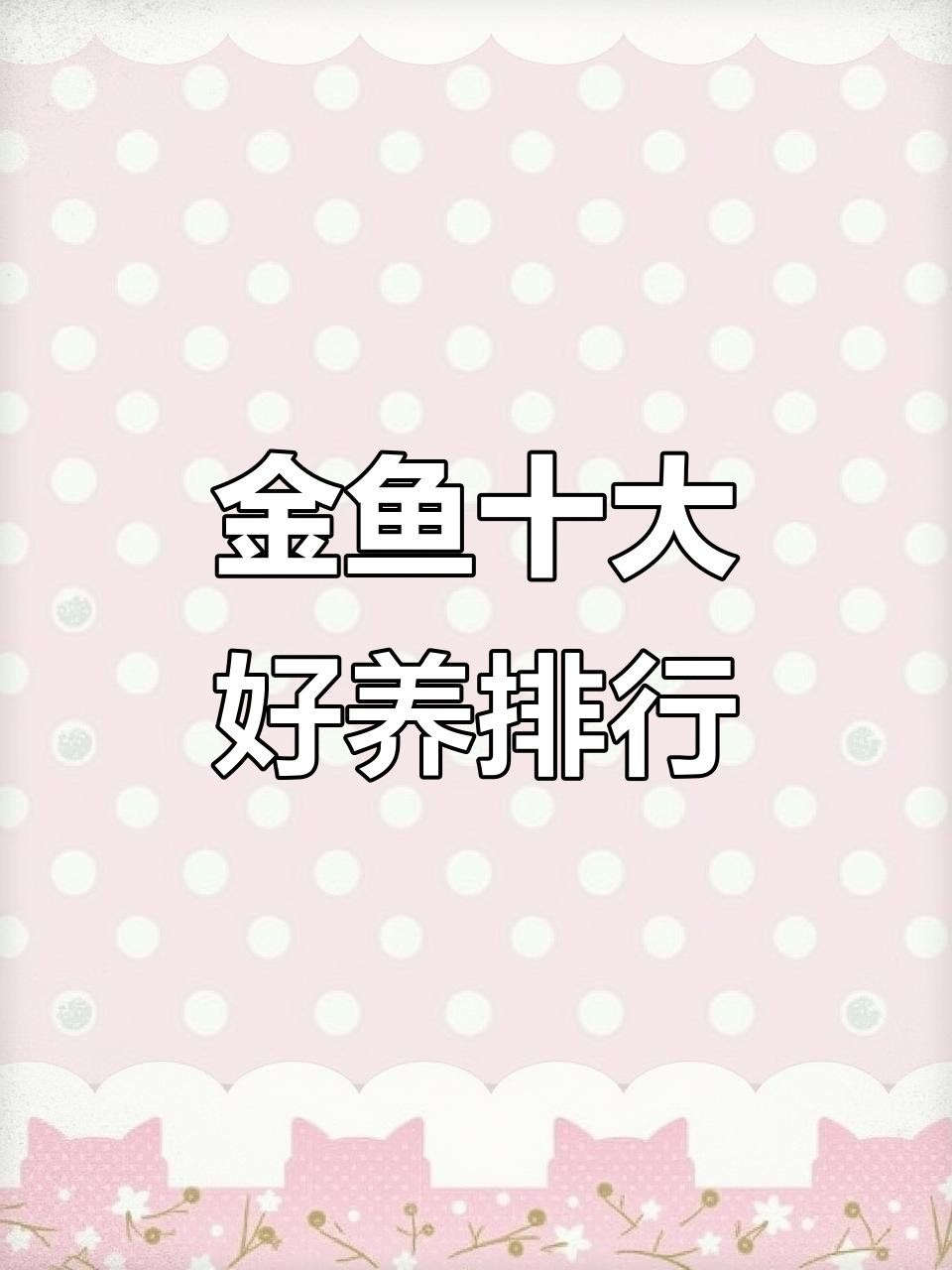 十大最容易养的金鱼品种,轻松上手!
