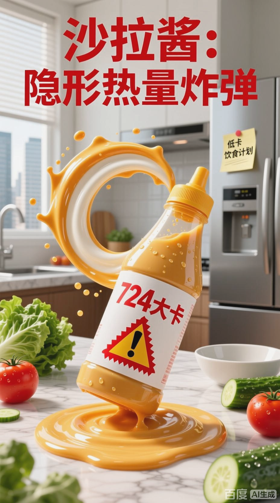 沙拉酱是隐形热量炸弹吗？揭秘真相