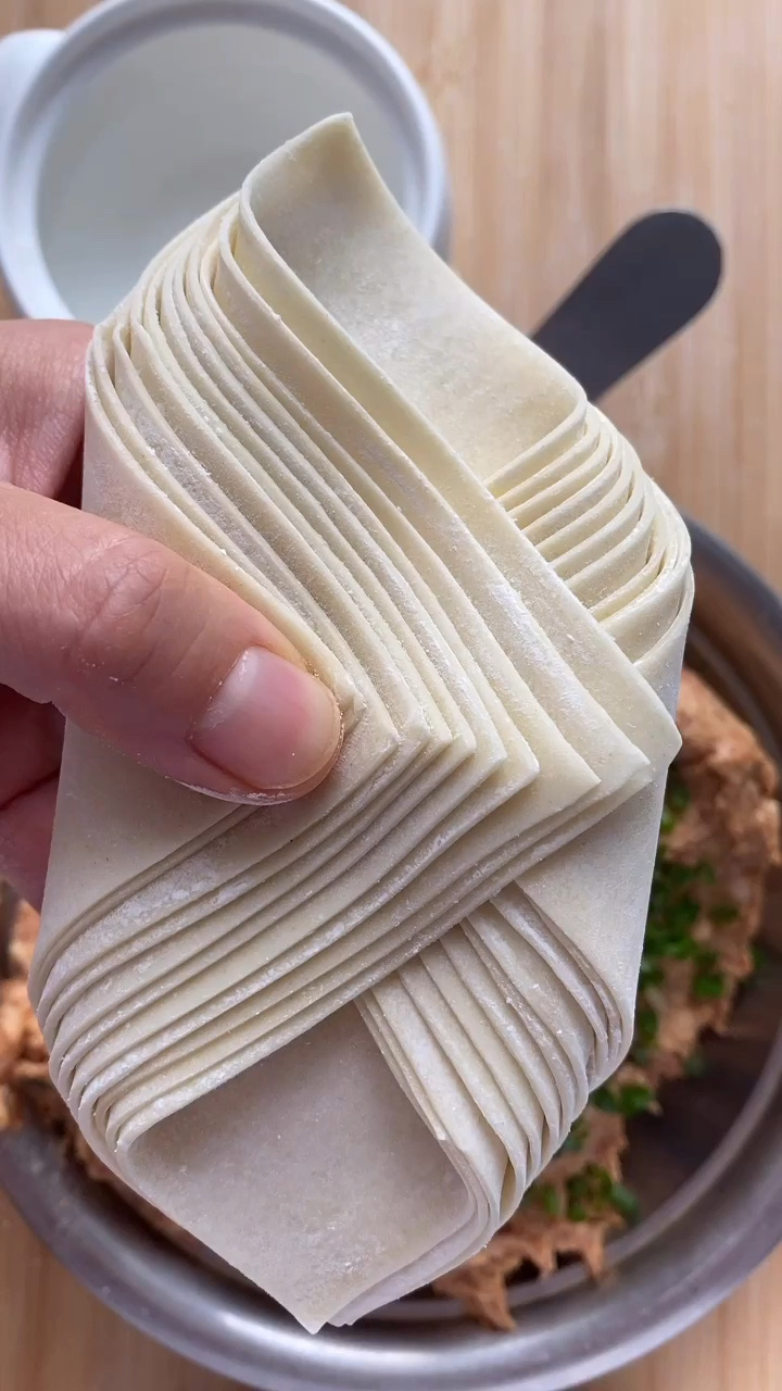家庭版大馄饨包法