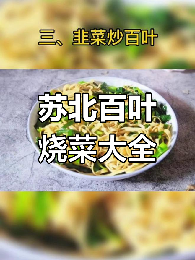 苏北百叶的十种经典做法,家常味十足