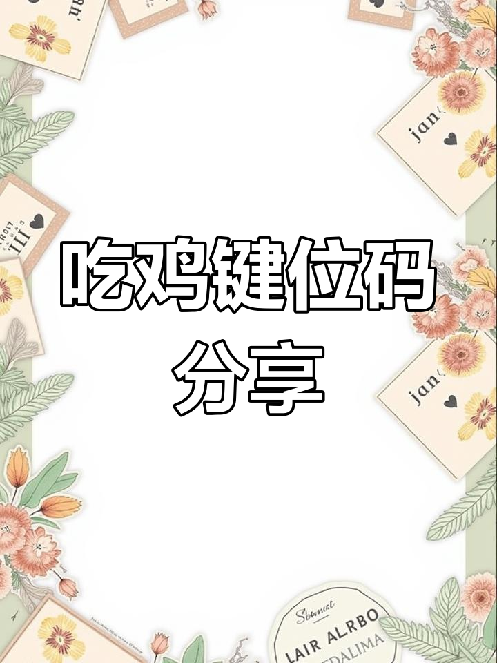 快速生成专属吃鸡键位布局,轻松提升操作效率