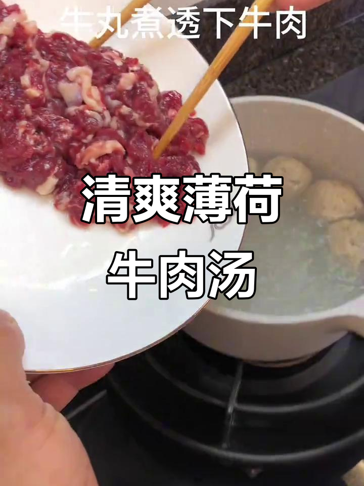 薄荷牛肉汤,清新口感让人停不下来