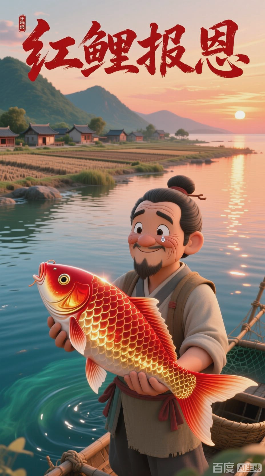 小鲤鱼报恩：善有善报的民间传奇